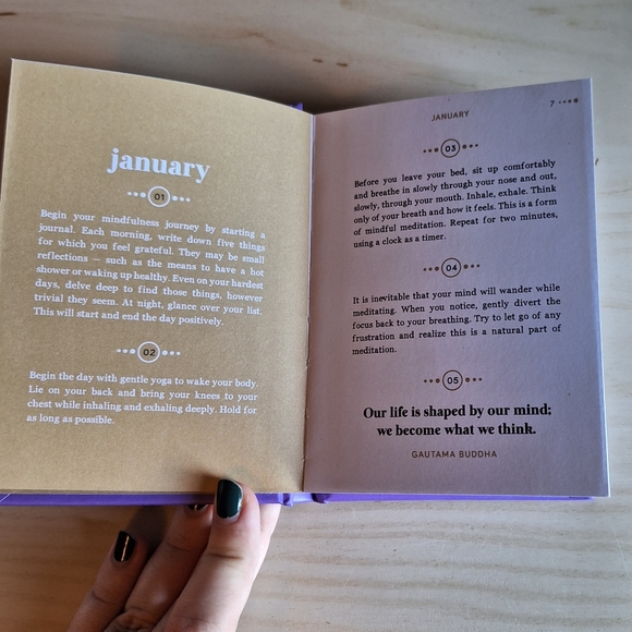 365 Days of Mindful Meditations by Karen Edwards Hardcover Book - Picture 6 of 6